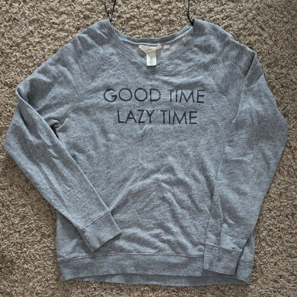 H&M Gray Slogan Women's Sweater